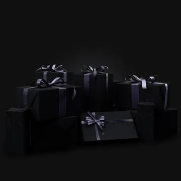 3d gift boxes . Stock Photos