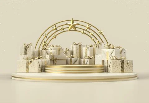 3d gift boxes . Stock Photos