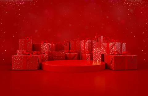 3d gift boxes . Stock Photos