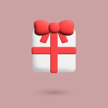 3D gift, vector. Stock Illustration