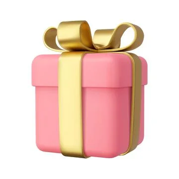 3d gifts box. Stockillustratie