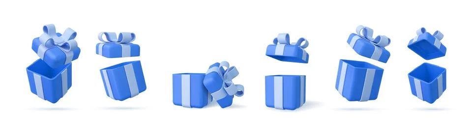 3d gifts box. イラスト素材