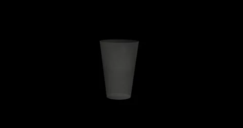 3d glass animation on black background Stock Footage 279050741