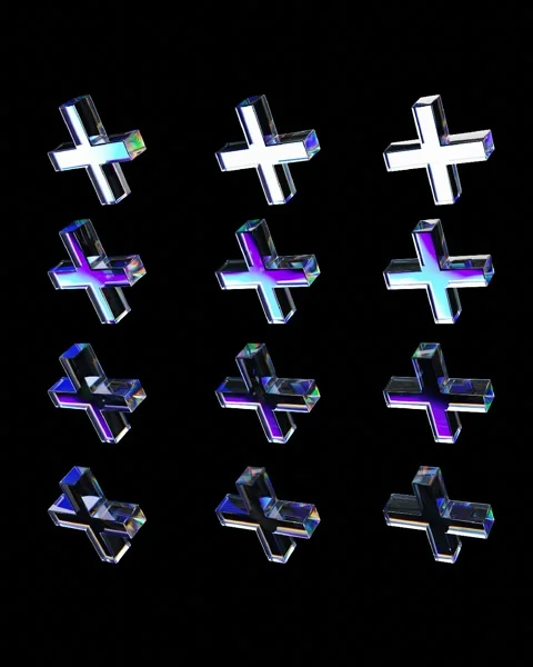 3d glass crosses background Stock-Footage 276259602
