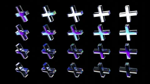 3d glass crosses background Stock Footage 276260228