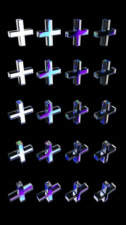 3d glass crosses background Stock Footage 276260429