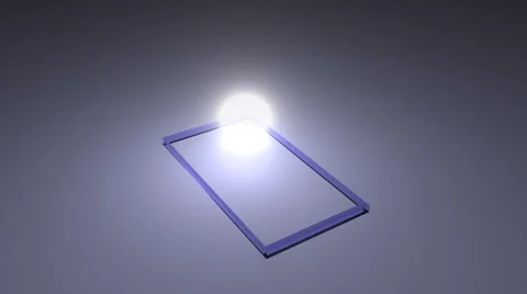 3d glass house. Blue Stock Footage