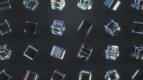 3d glass rotating cubes. Stock Footage 151668866