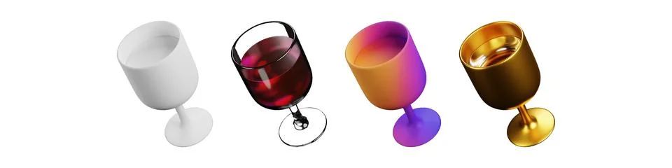 3D glass sheet packed with stylish beverage vectors for corporate branding Stock-Illustration