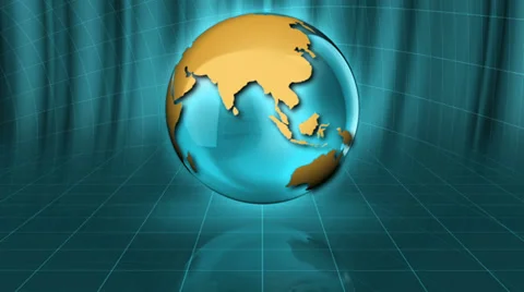 3D Glass Sphere Seamless Background Stock Footage 36418628
