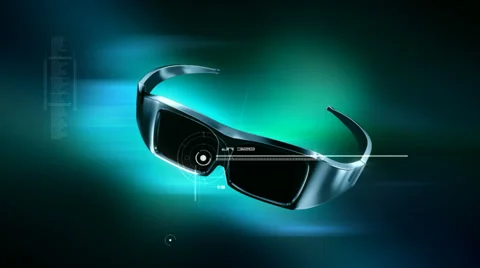 3D Glasses animation Stock Footage 38494063