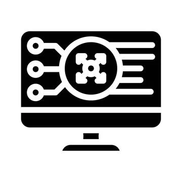 3d glasses glyph icon vector illustration flat イラスト素材