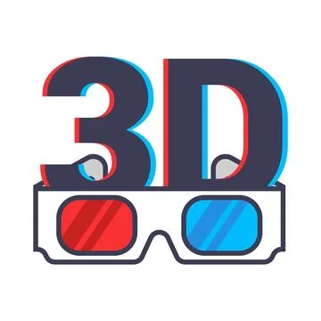 3D glasses for going to the cinema. Stock Illustration