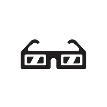 3D Glasses icon Stock Illustration