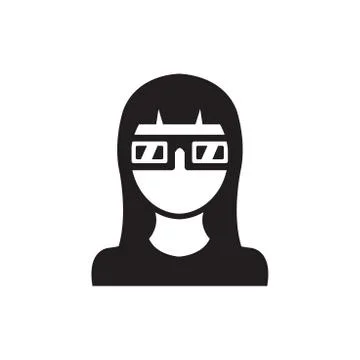 3D Glasses icon Stock Illustration