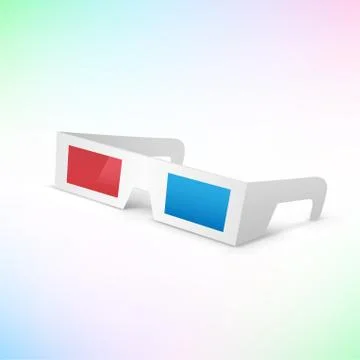 3d glasses Stock Illustration