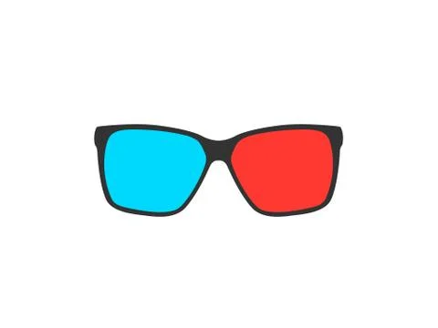3d glasses Stock Illustration