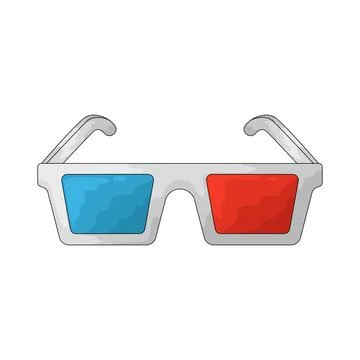 3D Glasses illustration Stock Illustration