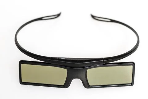 3d glasses isolated Stock Photos