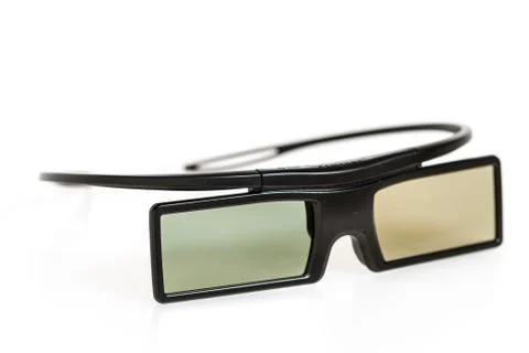 3d glasses isolated Stock Photos