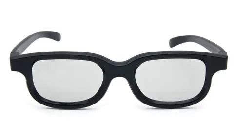 3d glasses isolated Stock Photos