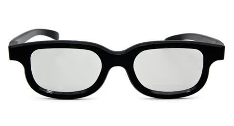 3d glasses isolated Stock Photos