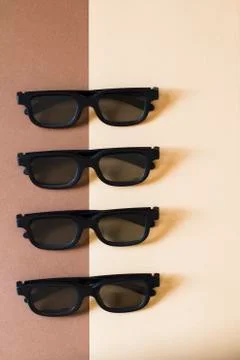 3D glasses Stock Photos