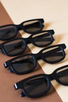 3D glasses Stock Photos