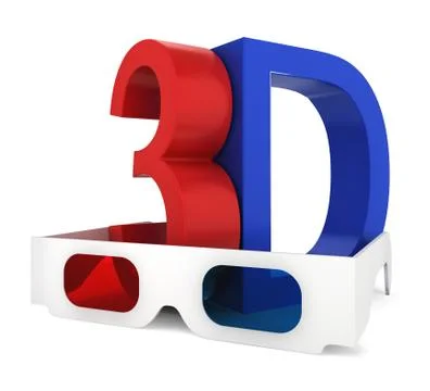 3d glasses with symbol Stock-Illustration