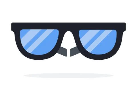 3d glasses for virtual reality vector flat isolated Stock Illustration
