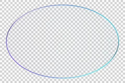 3D glassmorphism oval shape border in gradient purple and blue tones. Moder.. Stock Illustration
