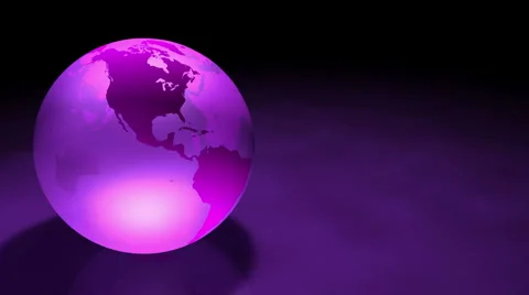 3d Glassy Earth Animation Alpha Matte Stock Footage 950953
