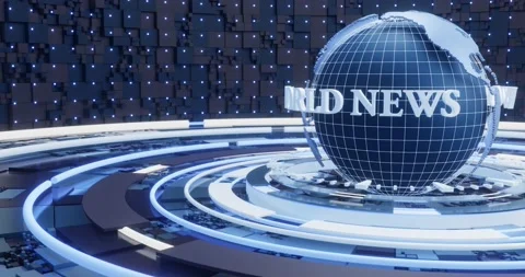 3D Global Digital map. Futuristic cosmic planet globe. Sci Fi looped animation. Stock Footage 195417637