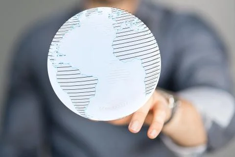 A the 3d Global Network Of People. Stock Photos