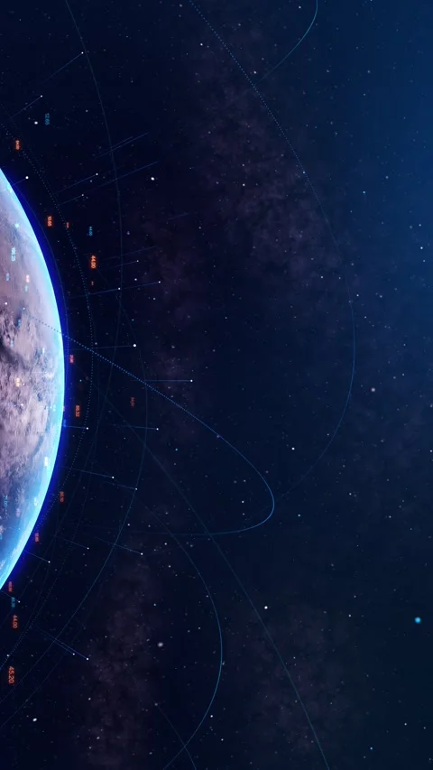 3D Global world network big data, digital clouds technology network connection Video stock 333962743