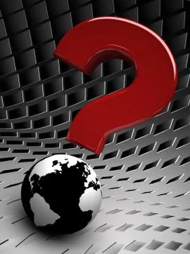 3d globe on abstract background Stock Illustration