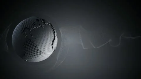 3D GLOBE COLL GREY - HD 1080 P Stock Footage 11074411