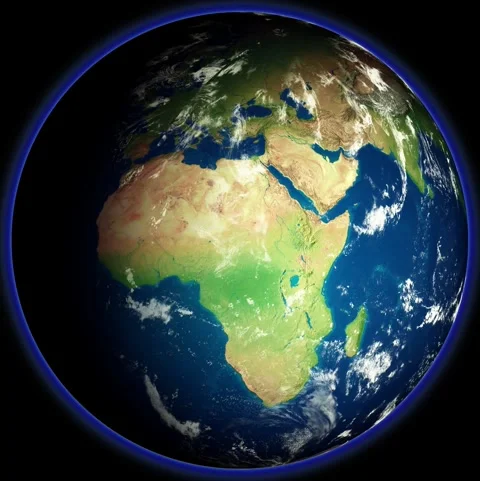 3D Globe Digital Illustration of Earth with Global Connectivity 4K Stock Footage 332133962