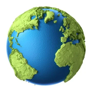 3D Globe Globe 3d render isolated on white background. Elements of this im... Stock Photos