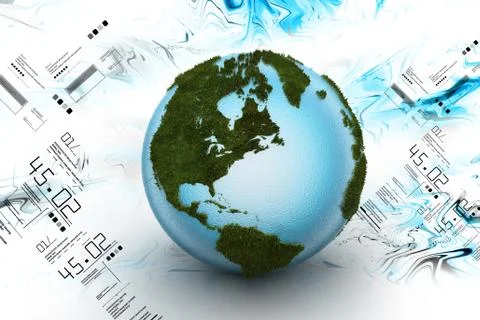 3d Globe Illustrazione stock