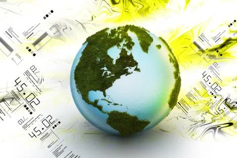 3d Globe Illustrazione stock