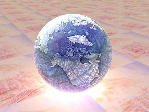 3D Globe Stock Illustration