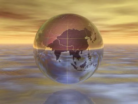 3D Globe Stock Illustration
