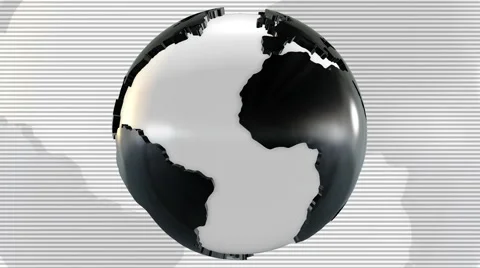 3D Globe Loop 01 Stockbeeldmateriaal 40453316