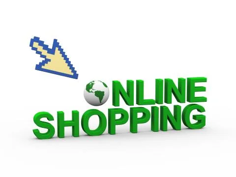 3d globe shop online Stock Illustration