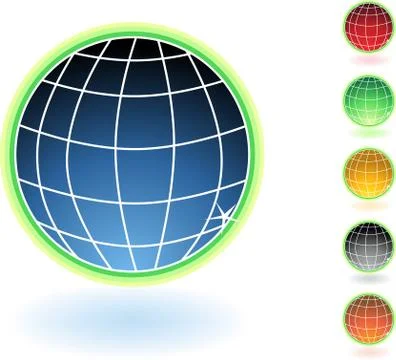 3d globes Stock Illustration