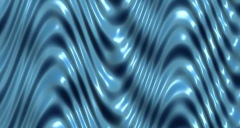 3D glossy deep blue wave surface with specular highlights Stock Illustration