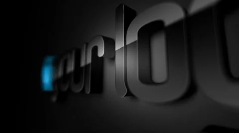 3D Glossy Logo 스톡 After Effects