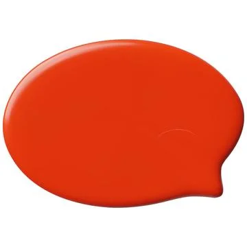 3D glossy red empty speech bubble, vector render oval text bubble, volume Illustrazione stock
