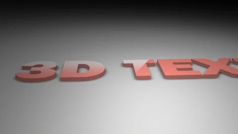 3d Glossy Red Text Title Animation Stock After Effects
